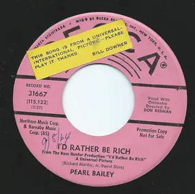 Pearl Bailey - I'd Rather Be Rich