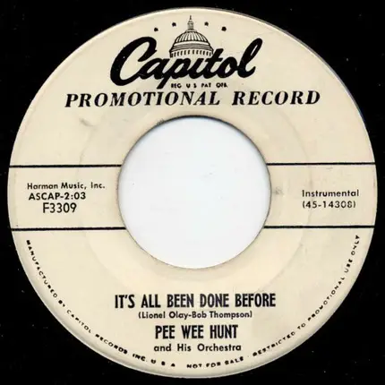 Pee Wee Hunt And His Orchestra - Lullaby Of Birdland
