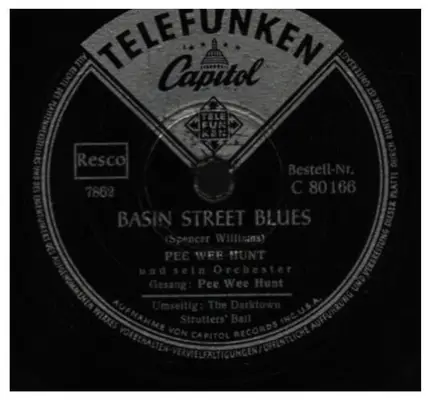 Pee Wee Hunt And His Orchestra - The Darktown Strutters' Ball / Basin Street Blues