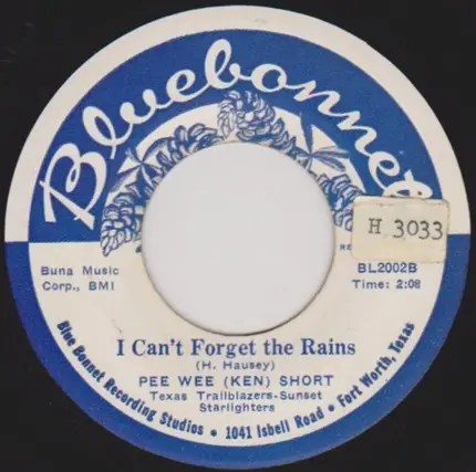Pee Wee (Ken) Short - Ballad Of A Farmer Boy / I Can't Forget The Rains