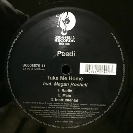 Peedi - Take Me Home (ft.Megan Rochell)
