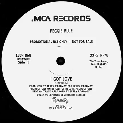 Peggie Blue, Peggi Blu - I Got Love / Dancing In The Street