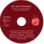 Double CD - Peggy Duquesnel - All I Ask For Christmas - digisleeve
