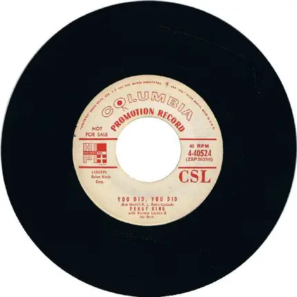 Peggy King - You Did, You Did