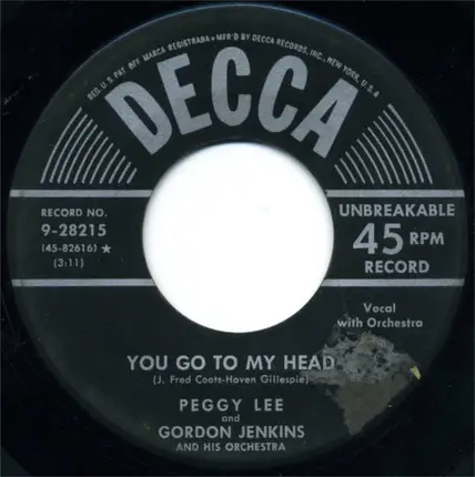 Peggy Lee And Gordon Jenkins And His Orchestra - LOVER