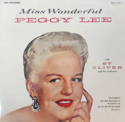 Peggy Lee With Sy Oliver And His Orchestra - Miss Wonderful