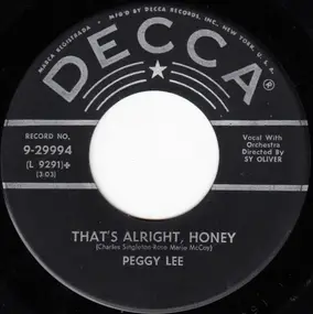 Peggy Lee - That's Alright, Honey