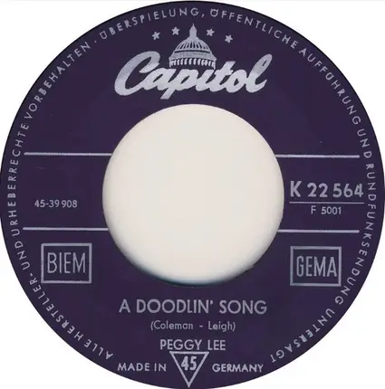 Peggy Lee - Got That Magic / A Doodlin' Song