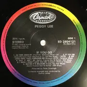 LP - Peggy Lee - If You Go