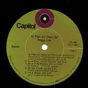 LP - Peggy Lee - Is That All There Is?