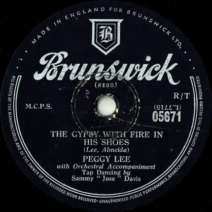 Peggy Lee - Mr. Wonderful / The Gypsy With Fire In His Shoes