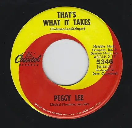 Peggy Lee - Pass Me By