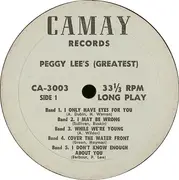 LP - Peggy Lee - Peggy Lee's (Greatest)