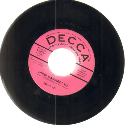 Peggy Lee - The Gypsy With Fire In His Shoes / Where Flamingos Fly