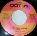 7inch Vinyl Single - Peggy Little - Softly And Tenderly - Promo