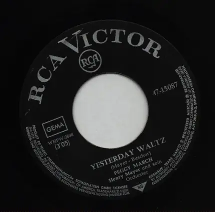 Peggy March - Yesterday Waltz / Wedding In My Dreams