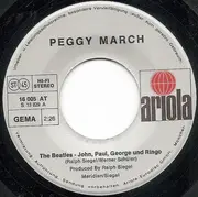 7inch Vinyl Single - Peggy March - The Beatles - John, Paul, George Und Ringo / Pele