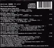 CD - Pekka Savijoki , Margit Rahkonen , Jussi Siirala - The French Saxophone