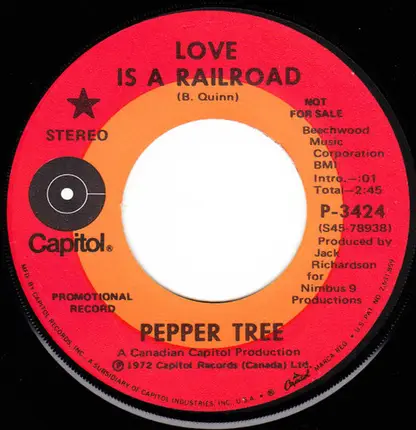 Pepper Tree - Love Is A Railroad / Workin'