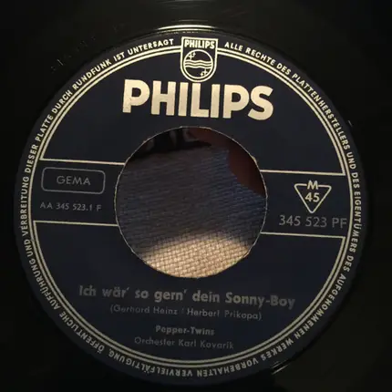 Pepper-Twins - Ich Wär So Gern Dein Sonny-Boy / Do It Yourself