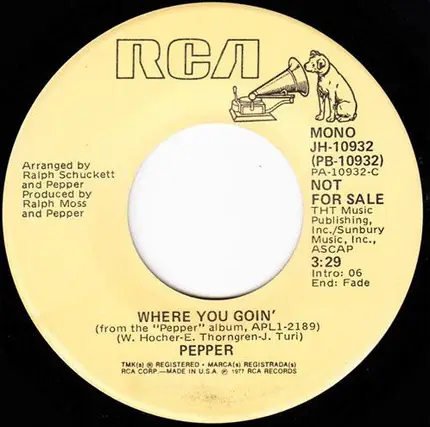 Pepper - Where You Goin'