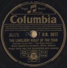 Percy Faith - The Loveliest Night Of The Year / On Top Of Old Smoky