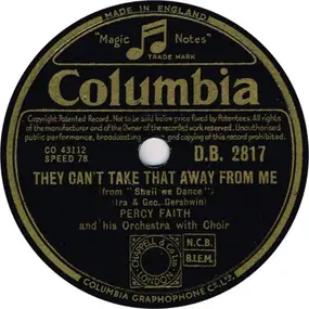 Percy Faith - They Can't Take That Away From Me / What Is This Thing Called Love?