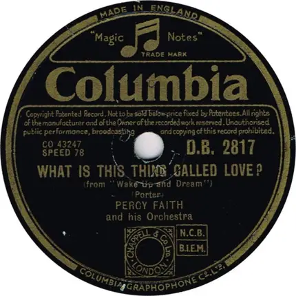 Percy Faith & His Orchestra - They Can't Take That Away From Me / What Is This Thing Called Love?