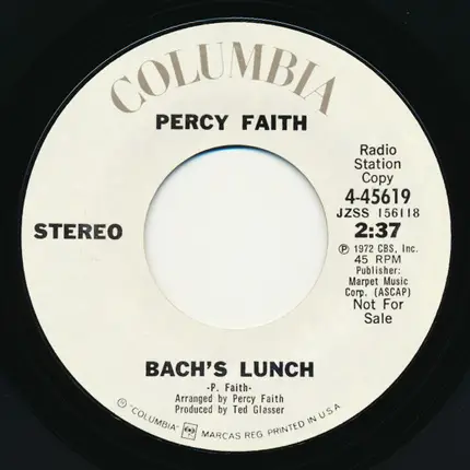 Percy Faith - Bach's Lunch