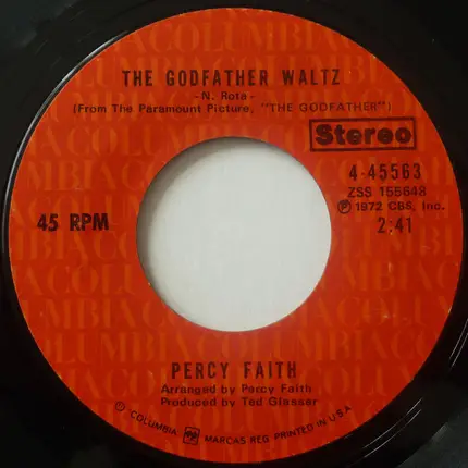 Percy Faith - Love Theme From 'The Godfather'