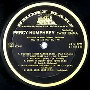 LP - Percy Humphrey Featuring Emma Barrett - Living New Orleans Jazz - 1974