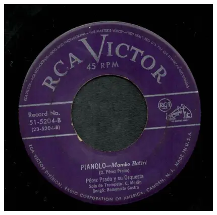Perez Prado And His Orchestra - Ni Hablal / Pianolo