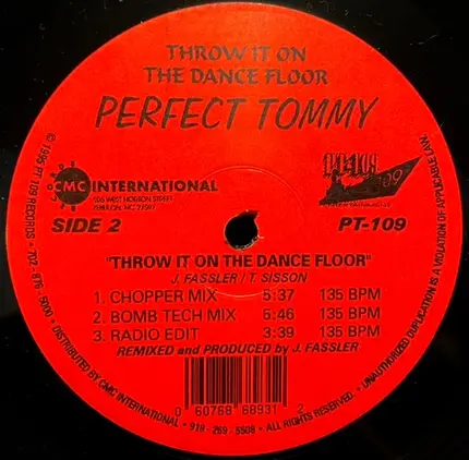 Perfect Tommy - Throw It On The Dance Floor