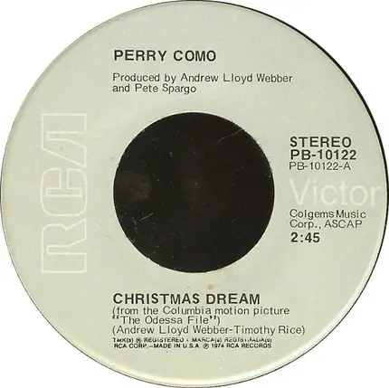 Perry Como - Christmas Dream