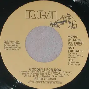 Perry Como - Goodbye For Now