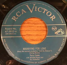 Perry Como - Marrying For Love / The Best Thing For You