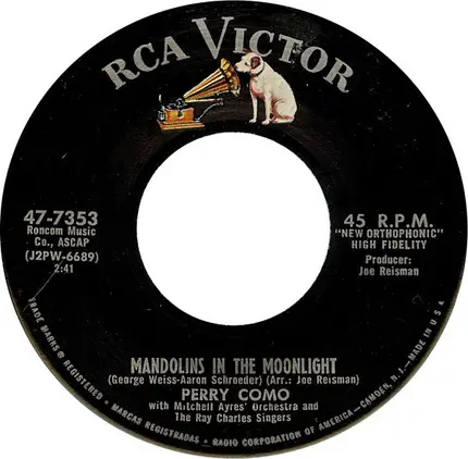 Perry Como With Mitchell Ayres And His Orchestra And The Ray Charles Singers - Love Makes The World Go 'Round