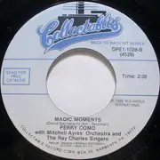 7inch Vinyl Single - Perry Como With Mitchell Ayres And His Orchestra And The Ray Charles Singers - Round And Round / Magic Moments