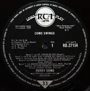 LP - Perry Como - Como Swings - Gatefold