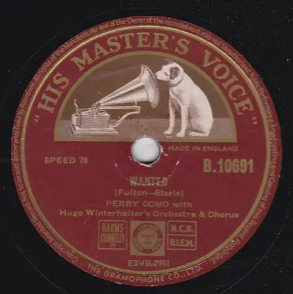 Perry Como - Give Me Your Hand / Wanted
