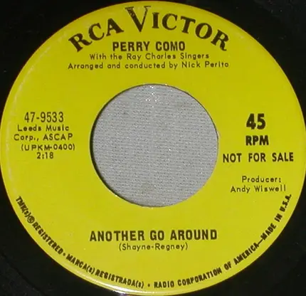 Perry Como - Happy Man / Another Go Around