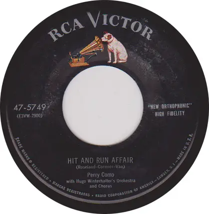 Perry Como - Hit And Run Affair / There Was Never A Night So Beautiful