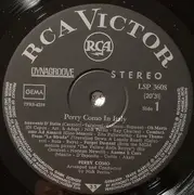 LP - Perry Como - In Italy