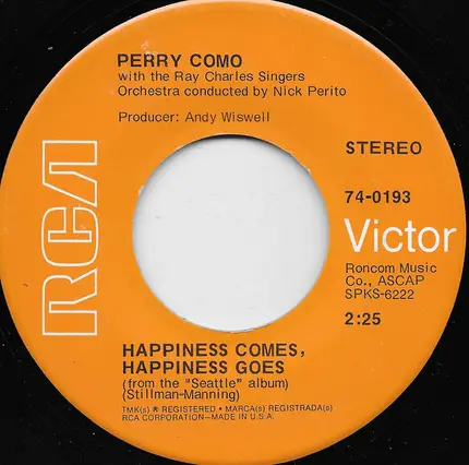 Perry Como - That's All This Old World Needs