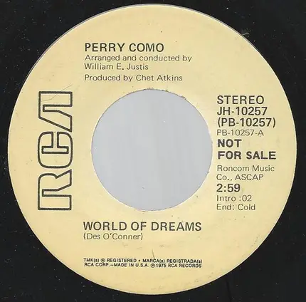 Perry Como - World Of Dreams