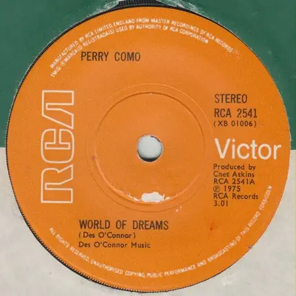 Perry Como - World Of Dreams
