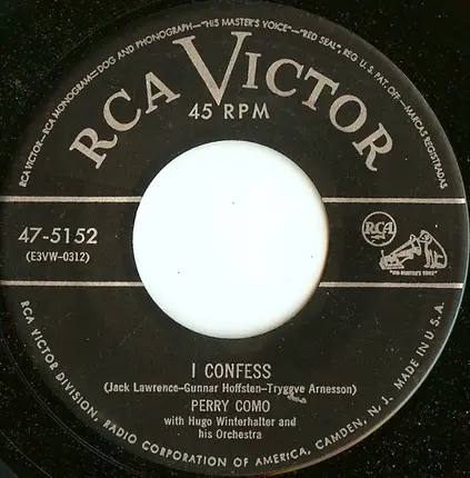 Perry Como - Wild Horses / I Confess
