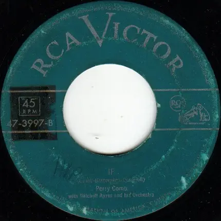 Perry Como - Zing Zing - Zoom Zoom / If