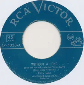 Perry Como - Without A Song / More Than You Know
