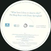 12inch Vinyl Single - Pet Shop Boys With Dusty Springfield - What Have I Done To Deserve This?